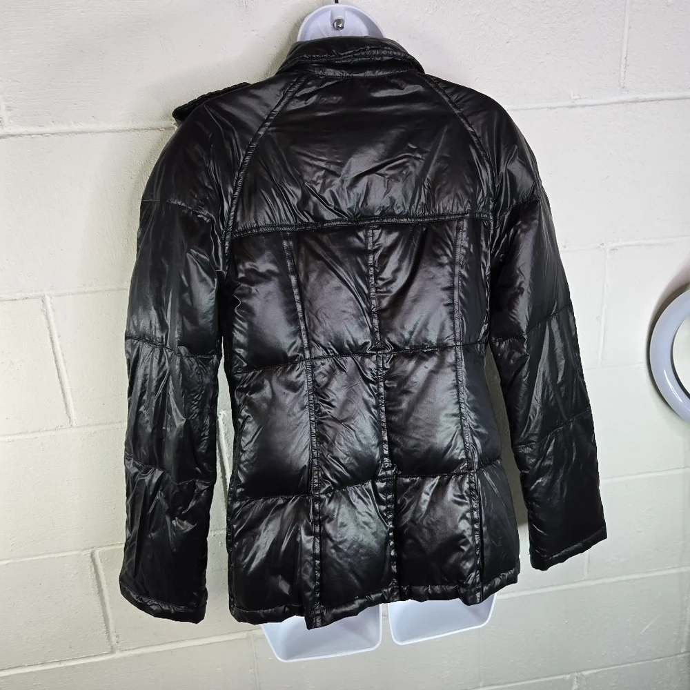 Burberry black down quilted puffer jacket